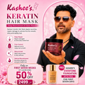 New Launched Keratin Hair Mask By kashees With Free Foundation Gift