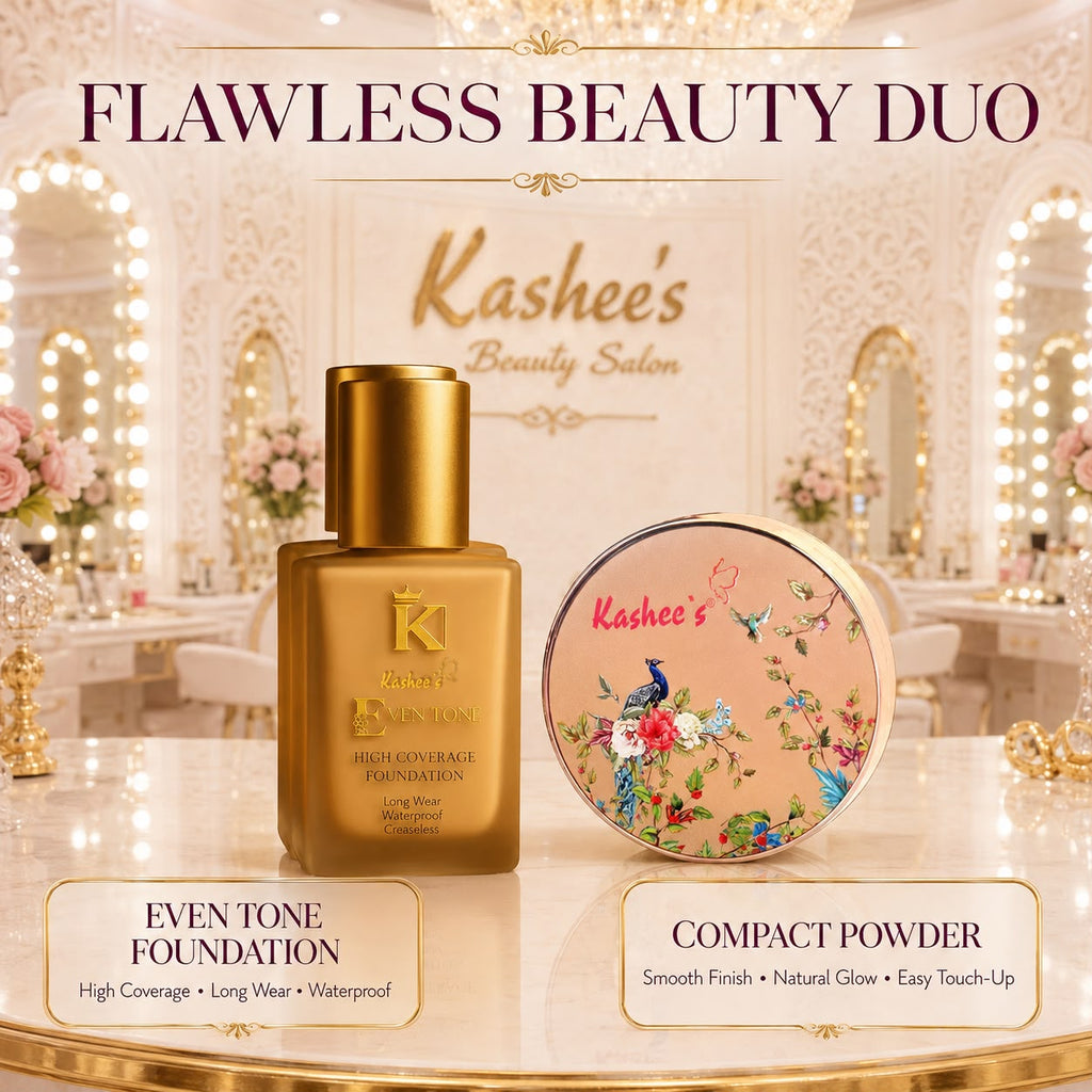 Kashee's Deal Foundation+Compact Powder For All Skin Type